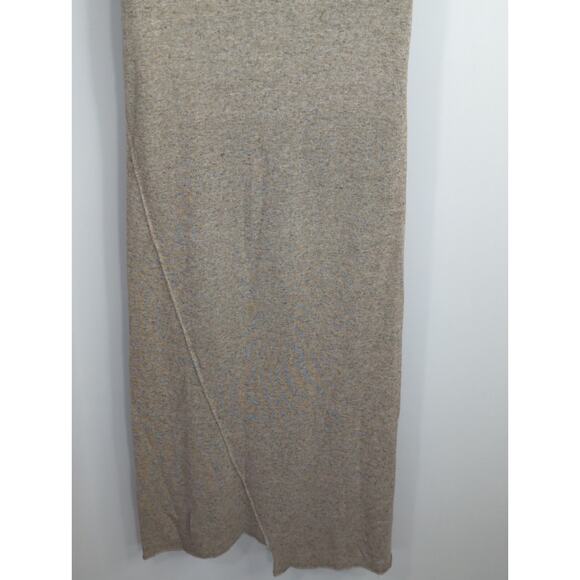 Zara Knit Tan Midi Sweater Maxi Dress Women's Small Minimalist‎ Modest Neutral - Picture 7 of 9